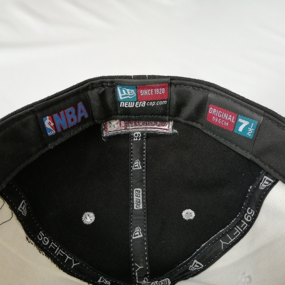 NBA Logo Y2K New Era Cap 7 1/2 - Picture 12 of 13